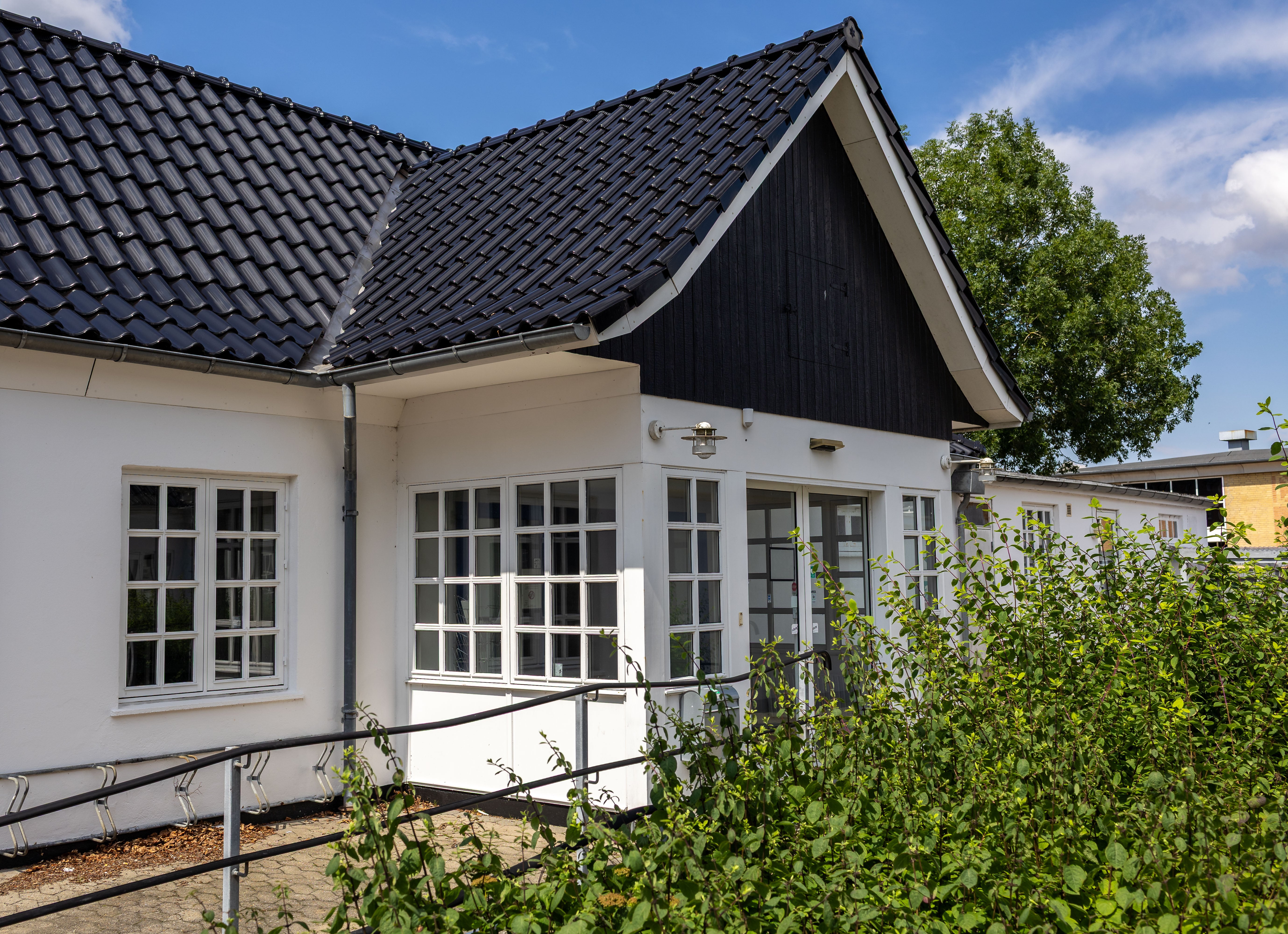 Indgangen til Kulturhuset Laden i Holstebro